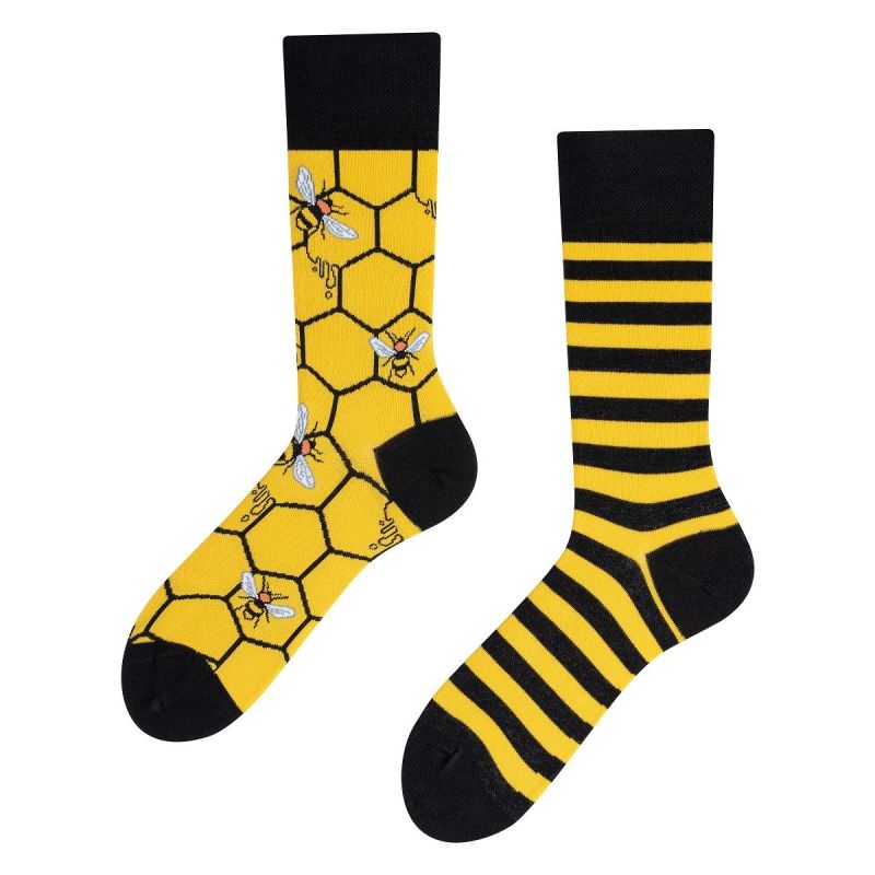 Bee Bee, Todo Socks, Pszczoły, Miód, Ul, Kolorowe Skarpetki