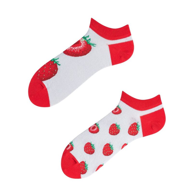 Stopki, Strawberry, Todo Socks, Truskawki, Kolorowe Skarpetki