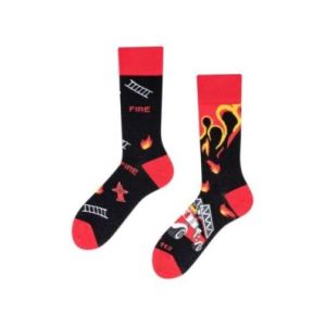 Socks on Fire, Todo Socks, Strażak, Ogień, Kolorowe Skarpetki