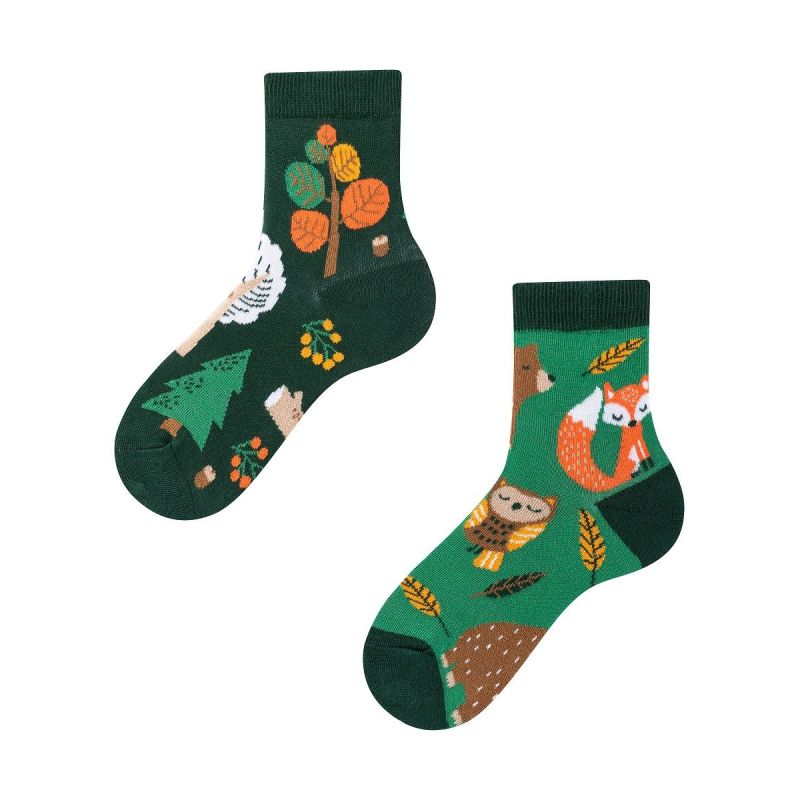 Forest Animals Kids, Todo Socks, Leśne zwierzaki, Kolorowe Skarpetki Dziecięce