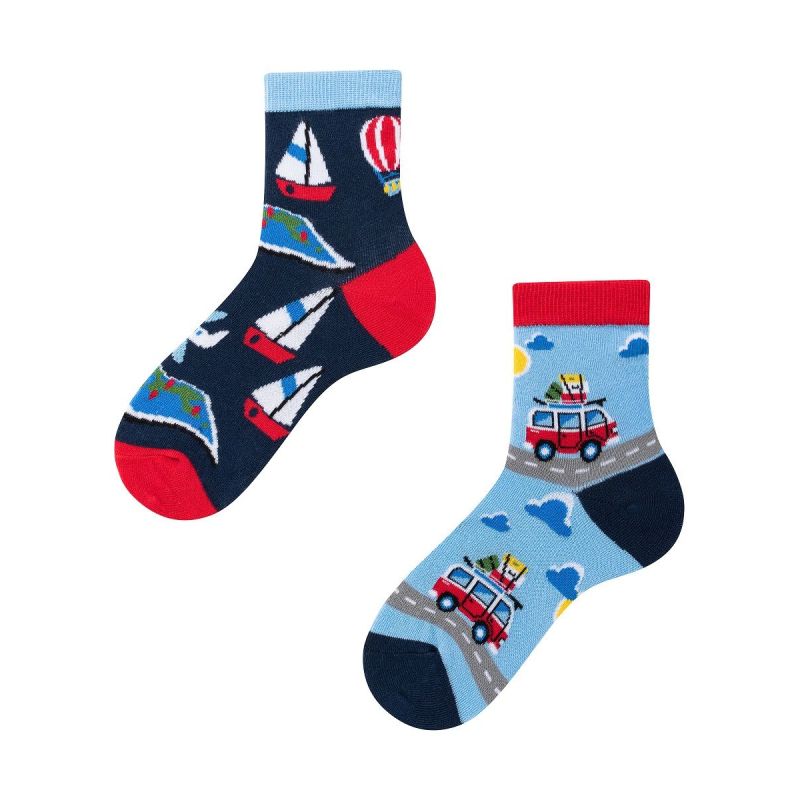 Adventure Kids, Todo Socks, Podróże, Pojazdy, Kolorowe Skarpetki Dziecięce