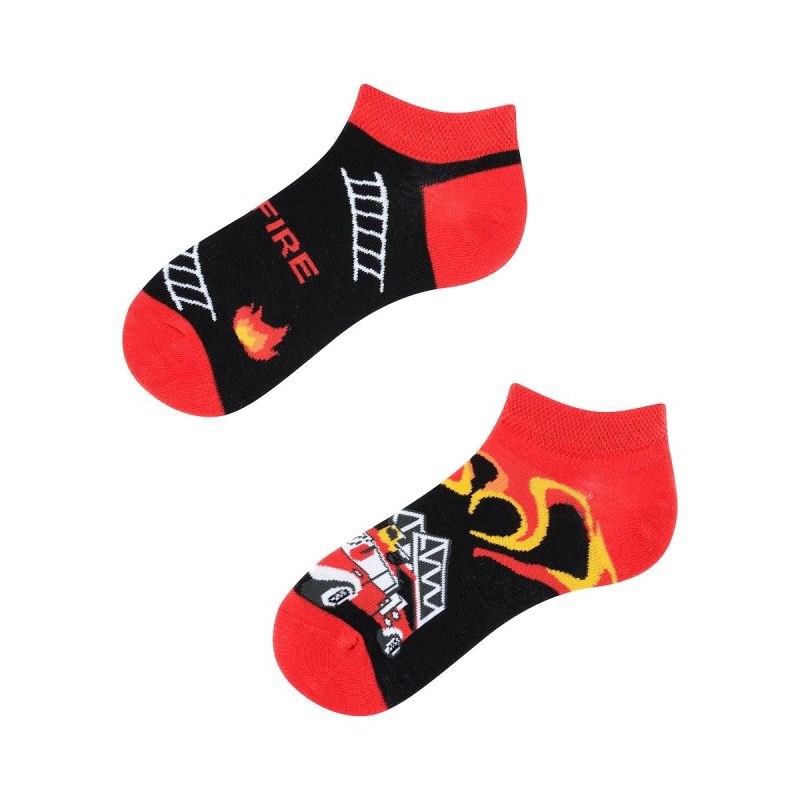 Stopki, Socks on Fire Kids Low, Todo Socks, Strażak, Ogień, Kolorowe Dziecięce