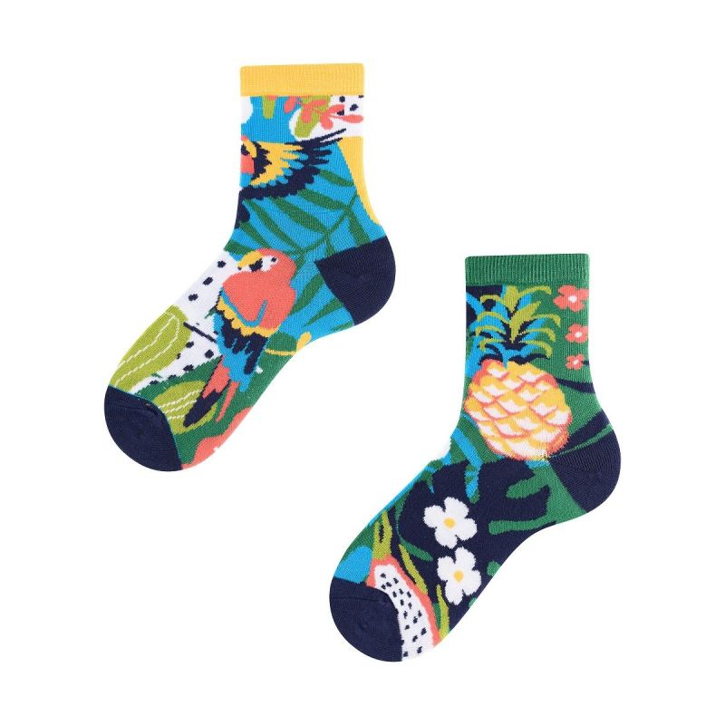 Papagayo Kids, Todo Socks, Papuga, Ananas, Liczi, Kolorowe Skarpetki Dziecięce