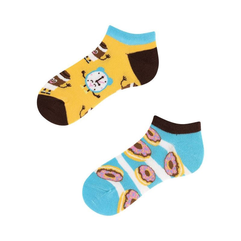 Stopki, Donut Heaven Kids Low, Todo Socks, Kawa, Pączki, Kolorowe Dziecięce