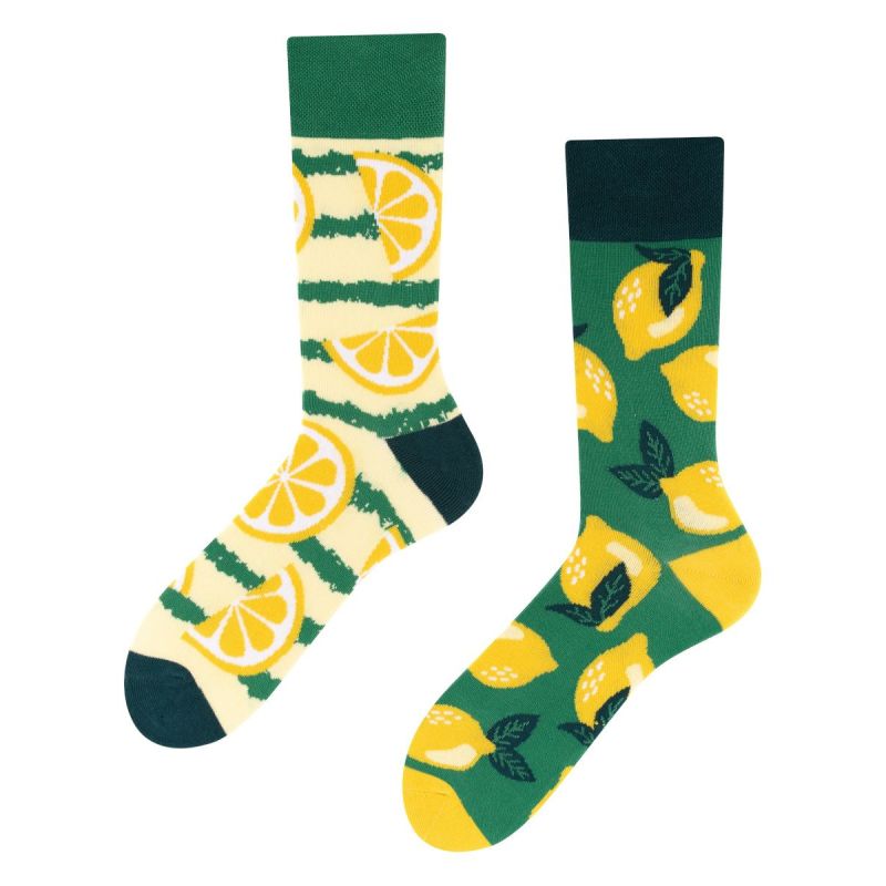 Lemon, Todo Socks, Cytryny, Owoce, Limonki, Kolorowe Skarpetki