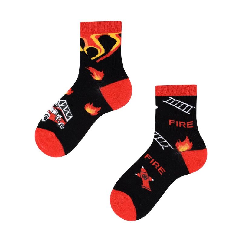 Socks on Fire Kids, Todo Socks, Strażak, Ogień, Kolorowe Dziecięce