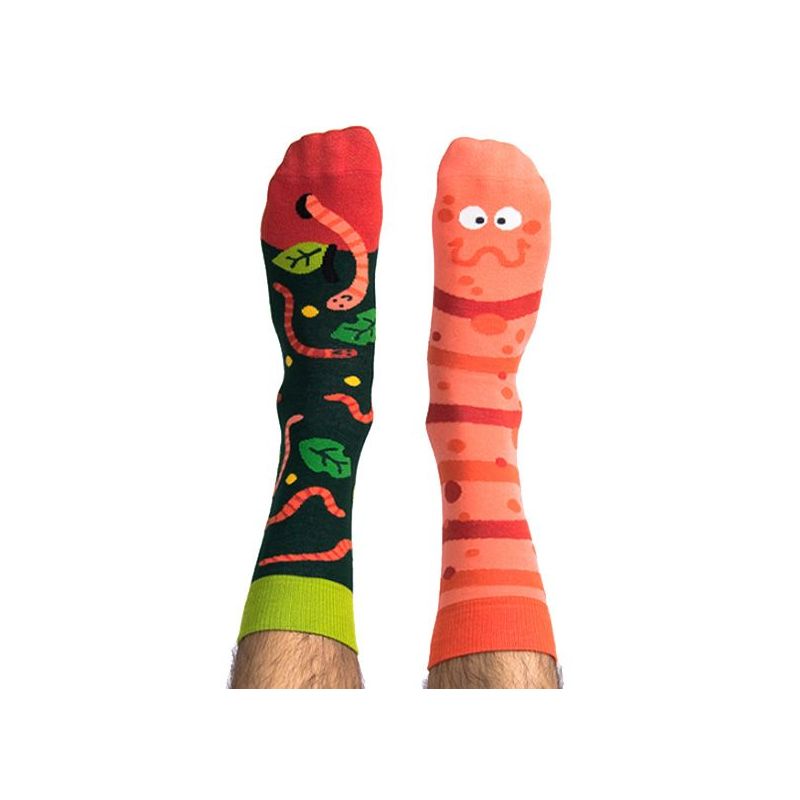 Skarpety kolorowe z serii Happy Friends Socks robak Willy Wormka