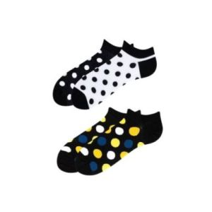 2PACK DOTS 2 pary stopek w grochy wzory: Dropsy, Black&White