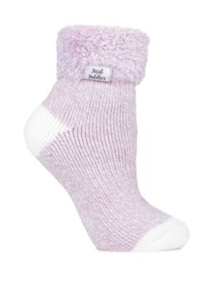 Damskie skarpety do spania Heat Holders SLEEP SOCKS WOMEN - z wywijanym mankietem