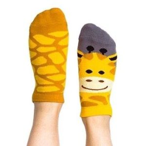 Dziecięce stopki kolorowe Nanushki z serii Happy Friends - Kids Gigi Giraffe Low