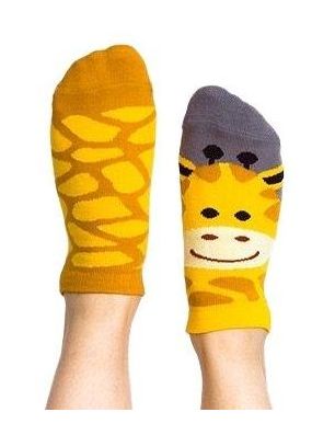 Dziecięce stopki kolorowe Nanushki z serii Happy Friends - Kids Gigi Giraffe Low