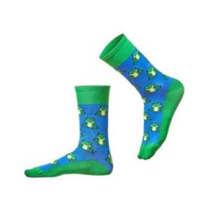 Kolorowe skarpety sportowe, termoaktywne, Rane Alaska, żabki, produkt włoski Luigi di Focenza Socks