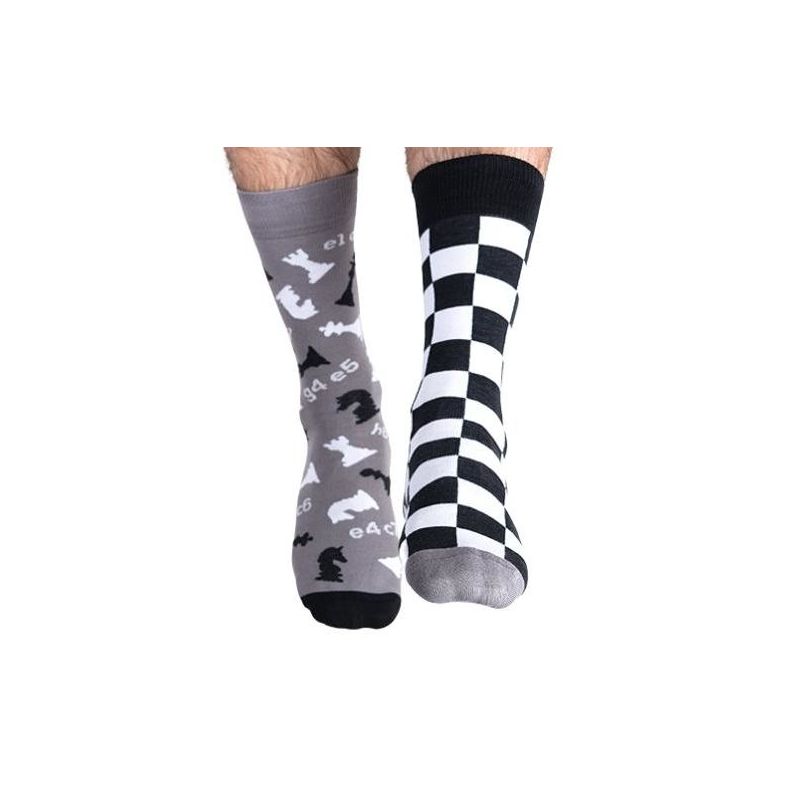 Skarpetki kolorowe z serii Xpress Yourself - The Socks Gambit - szachy