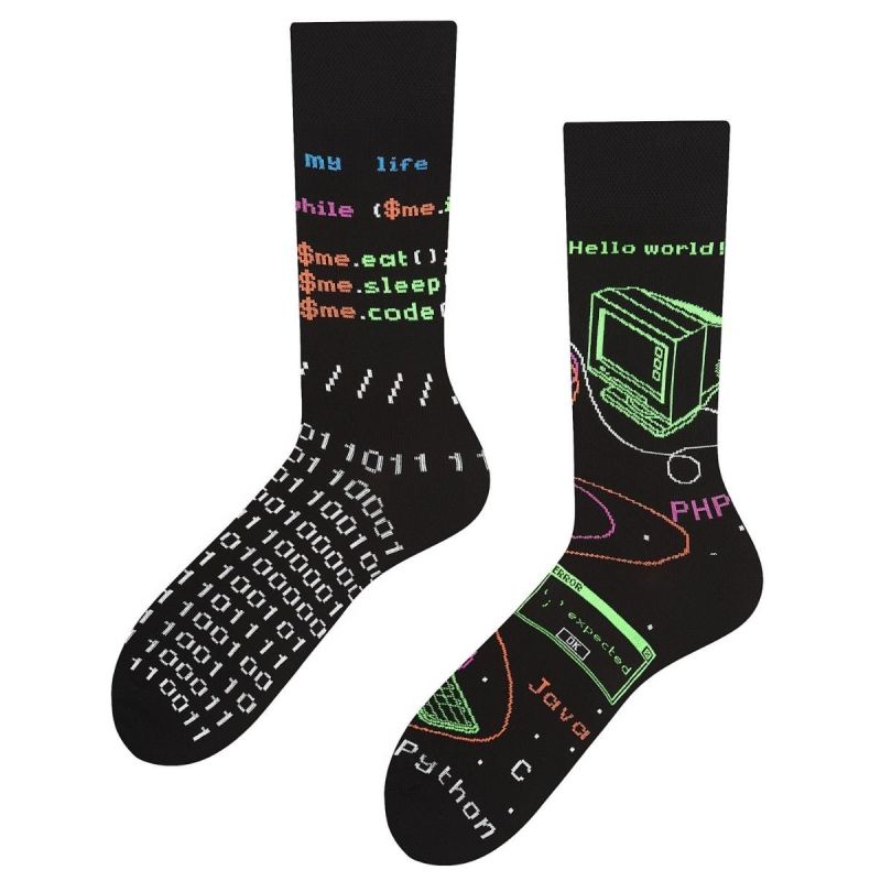 Code Mode Todo Socks, Informatyk, Programista, Komputer, Java, Kolorowe Skarpetki