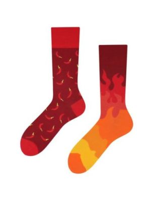 Papryczki Chilli Peppers Todo Socks, Papryka, Ogień, Ostre Kolorowe Skarpetki