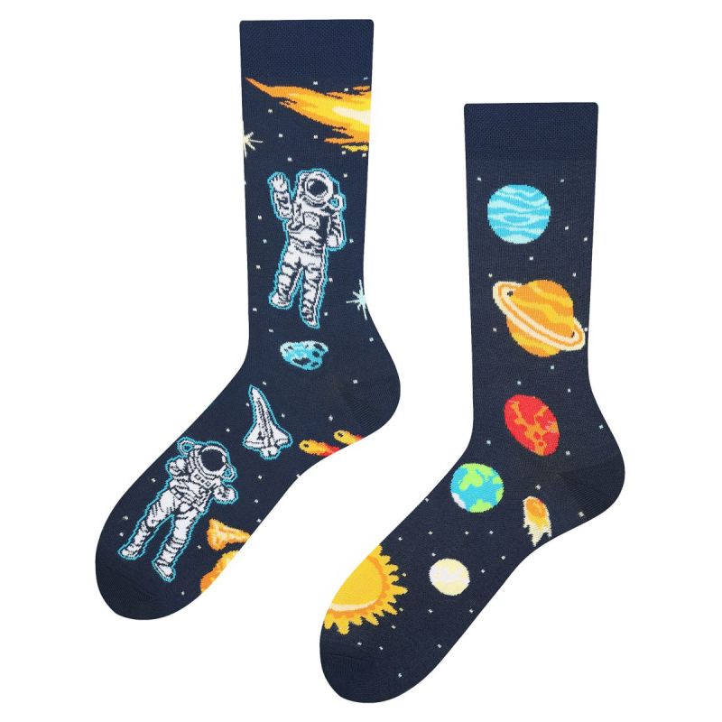 Kosmos Todo Socks, Kosmonauta, Planety, Słońce Kolorowe Skarpetki