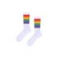 Kultowe Retro skarpety frotte TODO Socks PRIDE z wysokojakościowej bawełny czesanej, tęcza