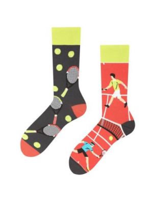 Tenis Todo Socks, Kort Tenisowy, Rakieta Tenisowa, Tenisista, Kolorowe Skarpetki