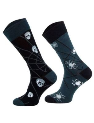 Skarpety Sporty Socks - PAJĄK, czaszki, pajęczyny