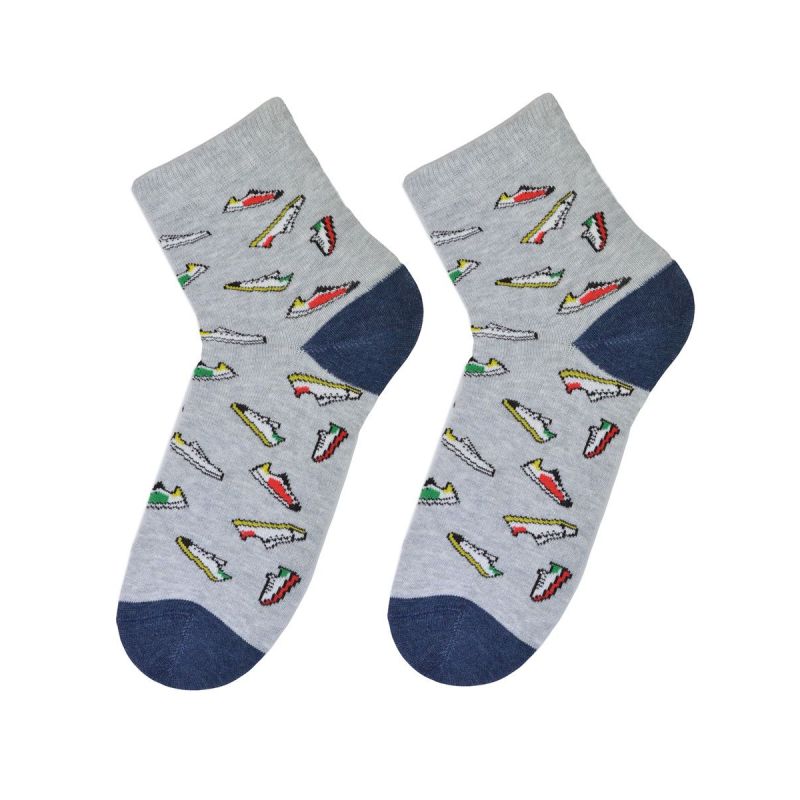 Kolorowe skarpetki Cotton Socks 748, wesołe motywy- Trampki