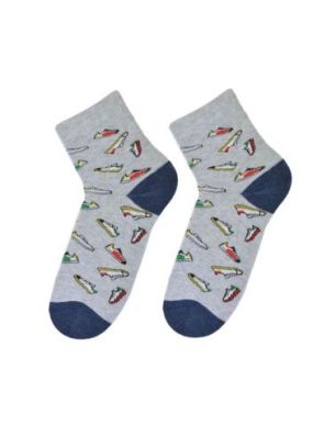 Kolorowe skarpetki Cotton Socks 748, wesołe motywy- Trampki