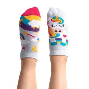 Dziecięce stopki kolorowe Nanushki z serii Happy Friends - Kids Happy Unicorn Low