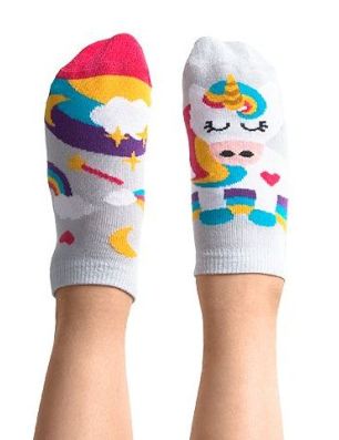 Dziecięce stopki kolorowe Nanushki z serii Happy Friends - Kids Happy Unicorn Low