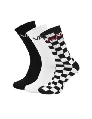 Zestaw wysokich skarpet VANS CLASSIC CREW SOCKS unisex- oldschool szachownica