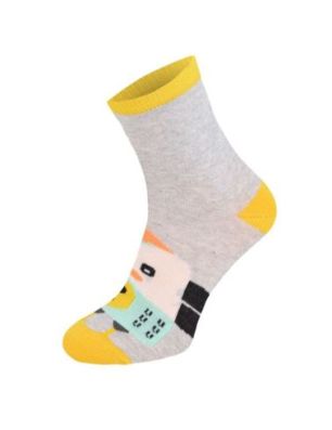 Kolorowe skarpetki CHILI Cotton Socks 748, wesołe motywy- Kura Chicken Socks