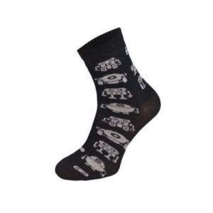 Kolorowe skarpetki CHILI Cotton Socks 748, wesołe motywy- Roboty