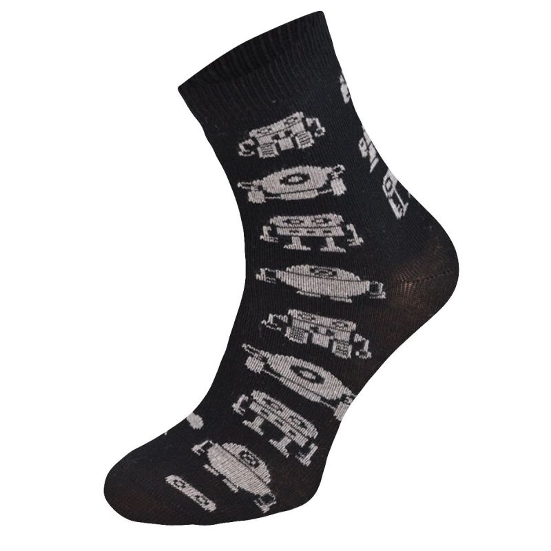 Kolorowe skarpetki CHILI Cotton Socks 748, wesołe motywy- Roboty