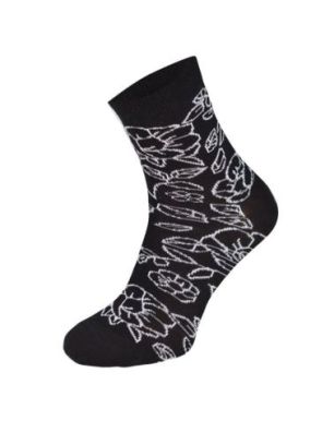 Kolorowe skarpetki CHILI Cotton Socks 748, wesołe motywy- Kwiaty