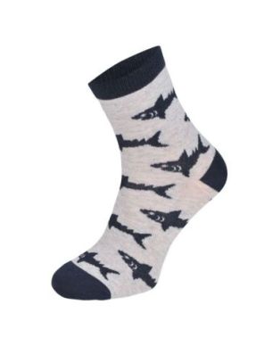 Kolorowe skarpetki CHILI Cotton Socks 748, wesołe motywy- Rekin