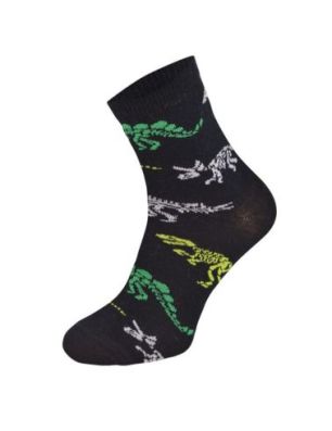 Kolorowe skarpetki CHILI Cotton Socks 748, wesołe motywy- Dinozaur, Szkielet