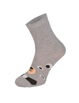 Kolorowe skarpetki CHILI Cotton Socks 748, wesołe motywy- Misio uszatek