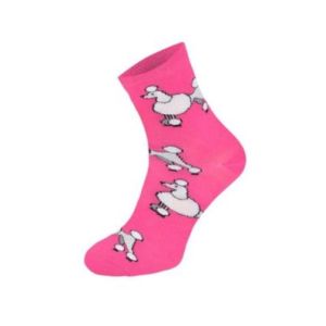 Kolorowe skarpetki CHILI Cotton Socks 748, wesołe motywy- Pudel