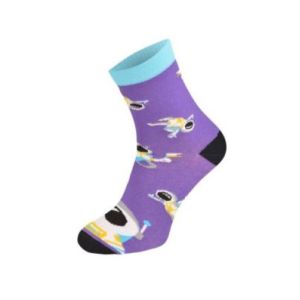 Kolorowe skarpetki Cotton Socks 163, wesołe motywy- Astronauta