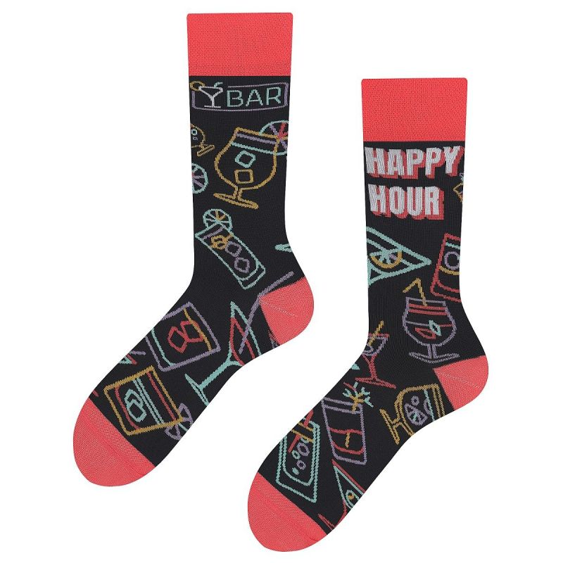 Happy Hour, Todo Socks, Bar, Drinki, Neony, Kolorowe Skarpetki